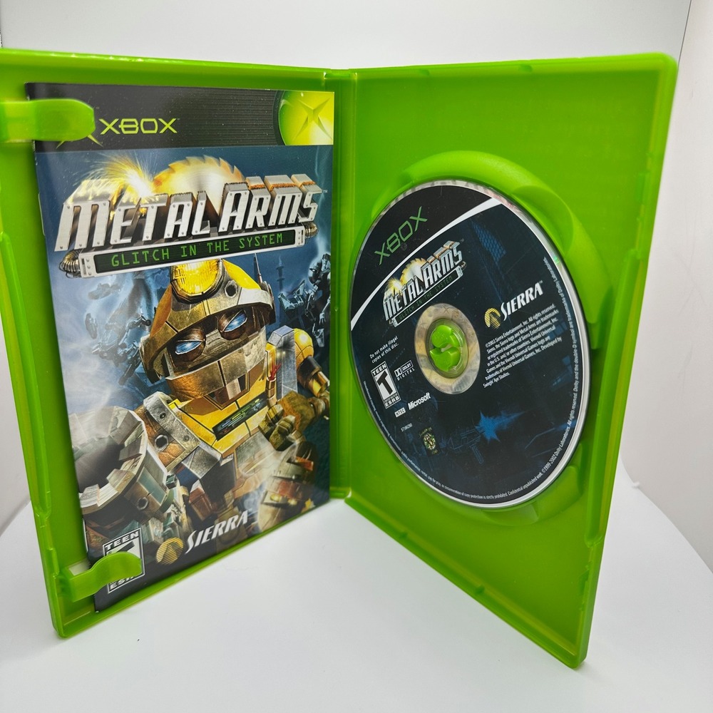 Xbox Metal Arms Glitch in the System CIB Game Case and manual